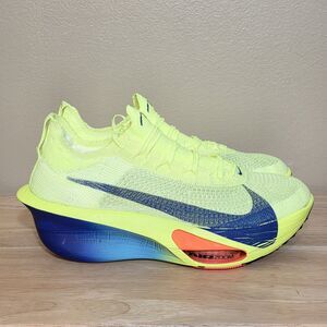 Nike Air Zoom Alphafly NEXT% 3 Fast Pack Volt Running Shoes FD8311-700 Men's 10